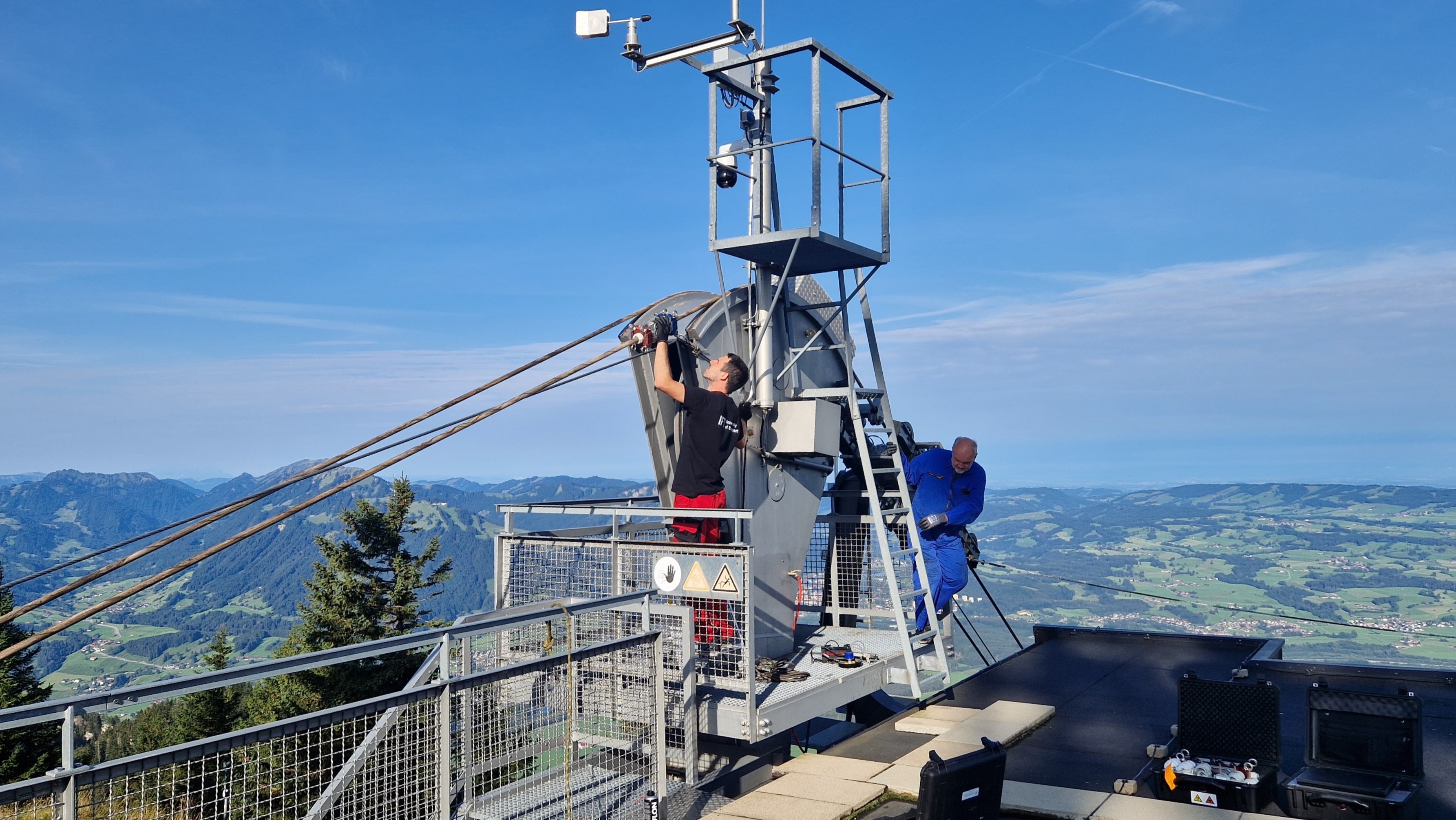 Seilbahnen werden von unserem Prüfteam magnetinduktiv geprüft
